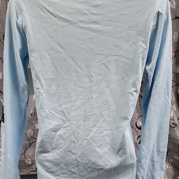 **Kids Long-Sleeve Shirt - Light Blue with Creeper Graphics** - Picture 3 of 3